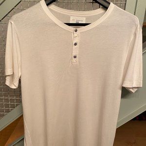 Sol Angeles White Tee with Buttons